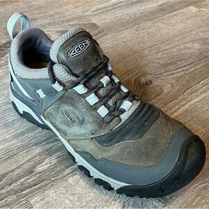 Keen Ridge Flex Waterproof Low Gray Hiking Shoes Womens 9.5 UK 7 EU 40